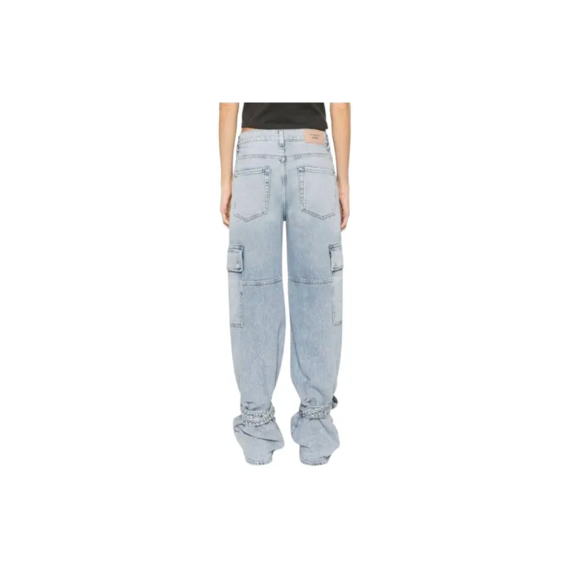 SEVEN FOR ALL MANKIND X Chiara Biasi Arctic Mid-rise Cargo Jeans-3