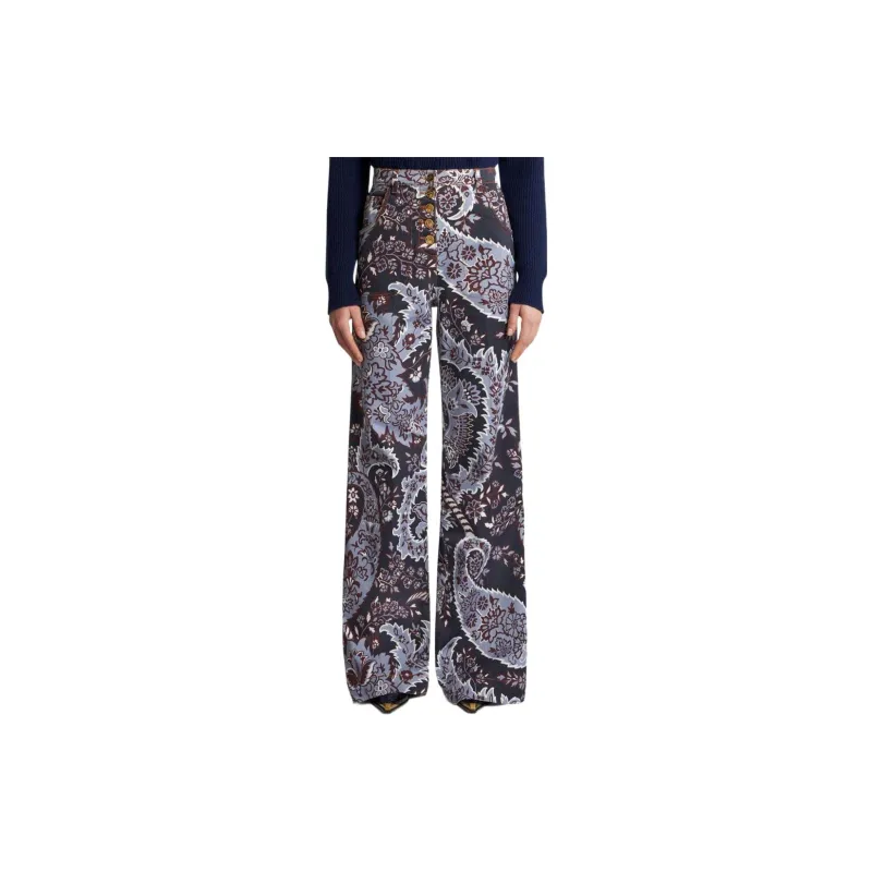 ETRO Paisley Printed Flared Jeans-3