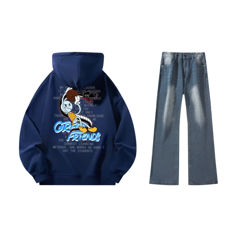 GF x WULIAOYUAN LIANMINGKUAN Sweatshirt Set Unisex-13