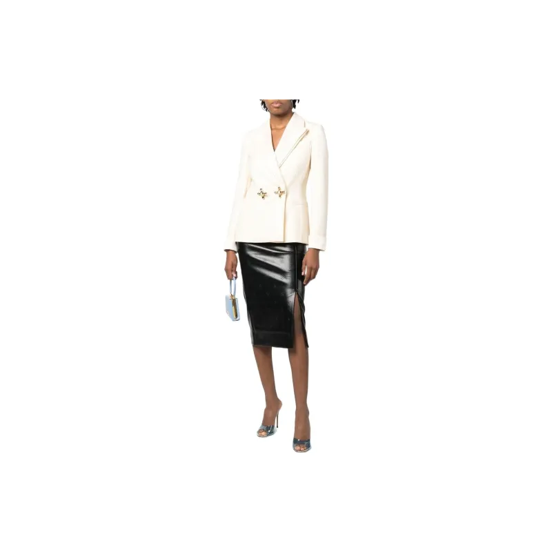 MOSCHINO Faucet Handle Double-breasted Blazer-2