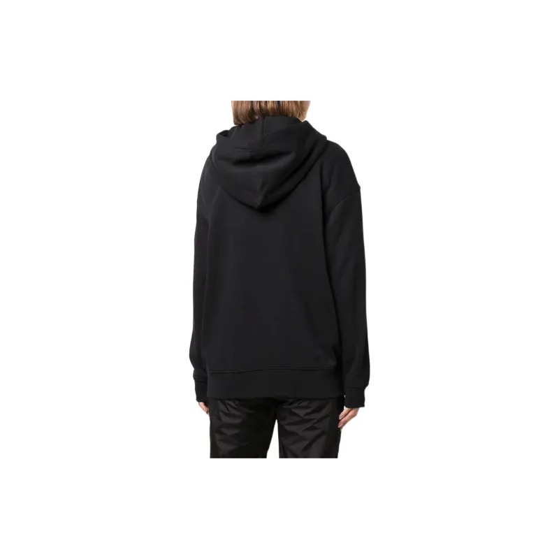 Nike Women's Oversized Fleece Hoodie Black/White-2