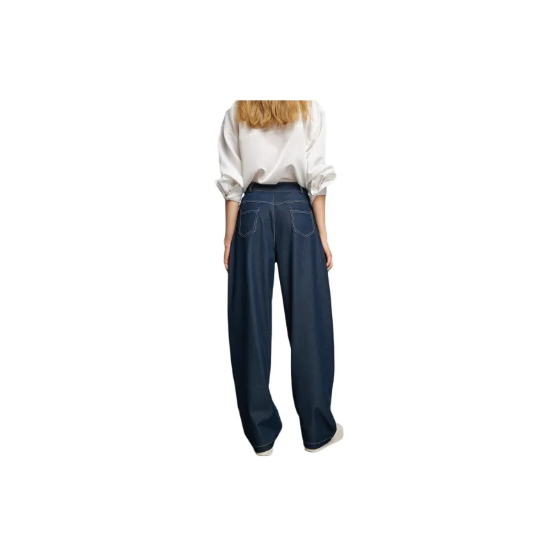 Bethine Casual Pants Women's Dark Blue-1