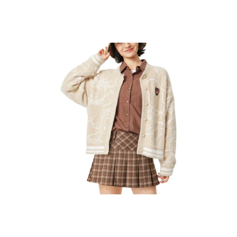 LiNing Knitwear Women's Milk Tea Yellow-4