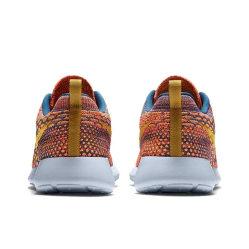 Nike Roshe One Flyknit Dark Citron Sunset Glow Women's-3