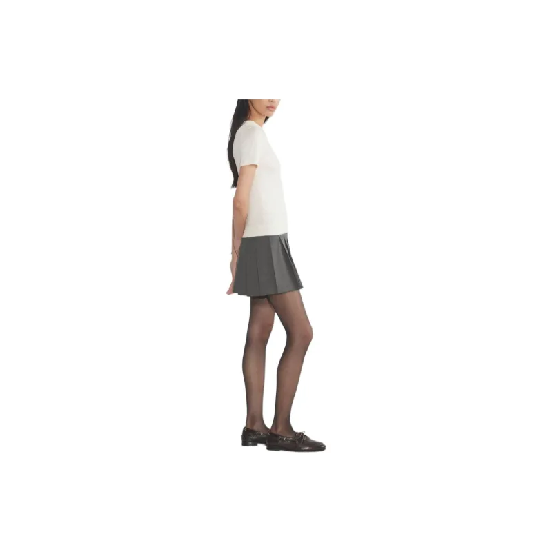 ARITZIA Sunday Best Malva Shortsleeve Sweater Sweater Women's Whisper White-3