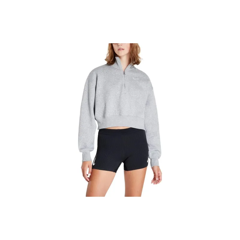 Nike Sportswear Phoenix Fleece Women's 1/4 Zip Cropped Sweatshirt-5