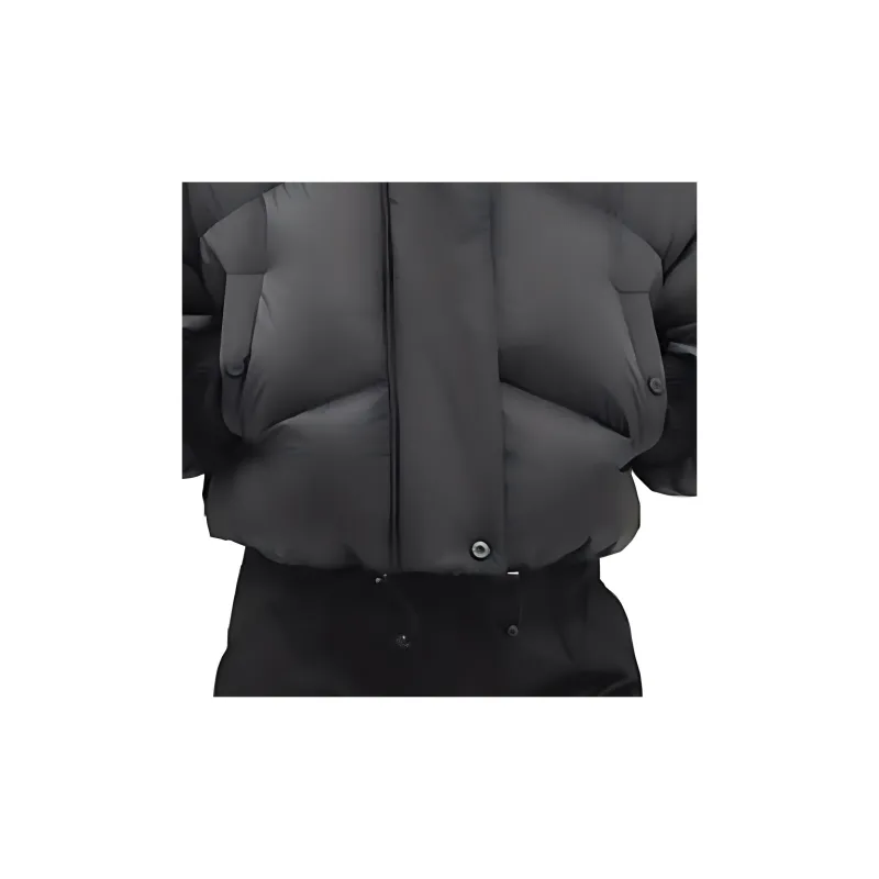HERMES Cropped Coats Women's Black-5