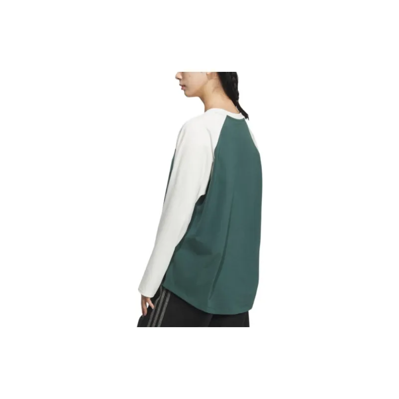 Adidas Originals Adi Color Raglan Sleeve T Shirt Women's Green-3