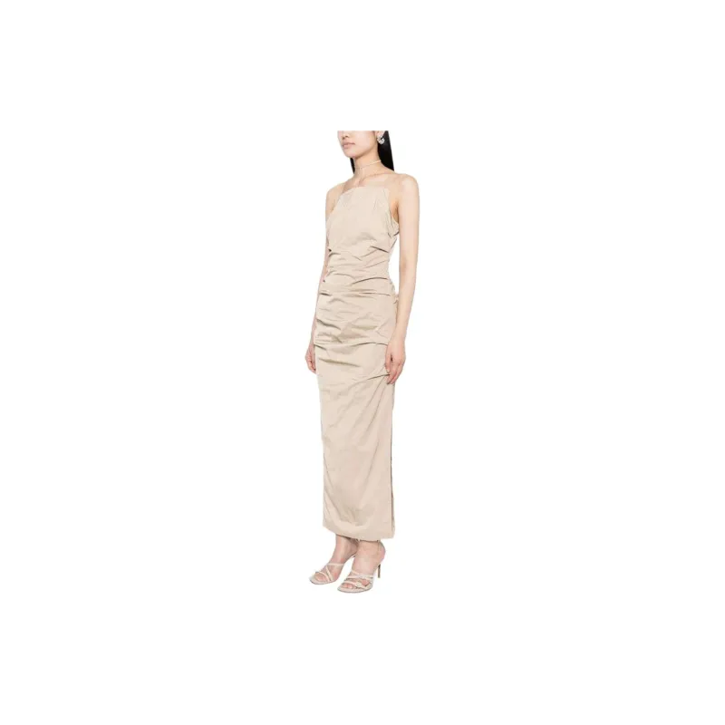 RACHEL GILBERT Prescott Gathered-detail Long Dress-3