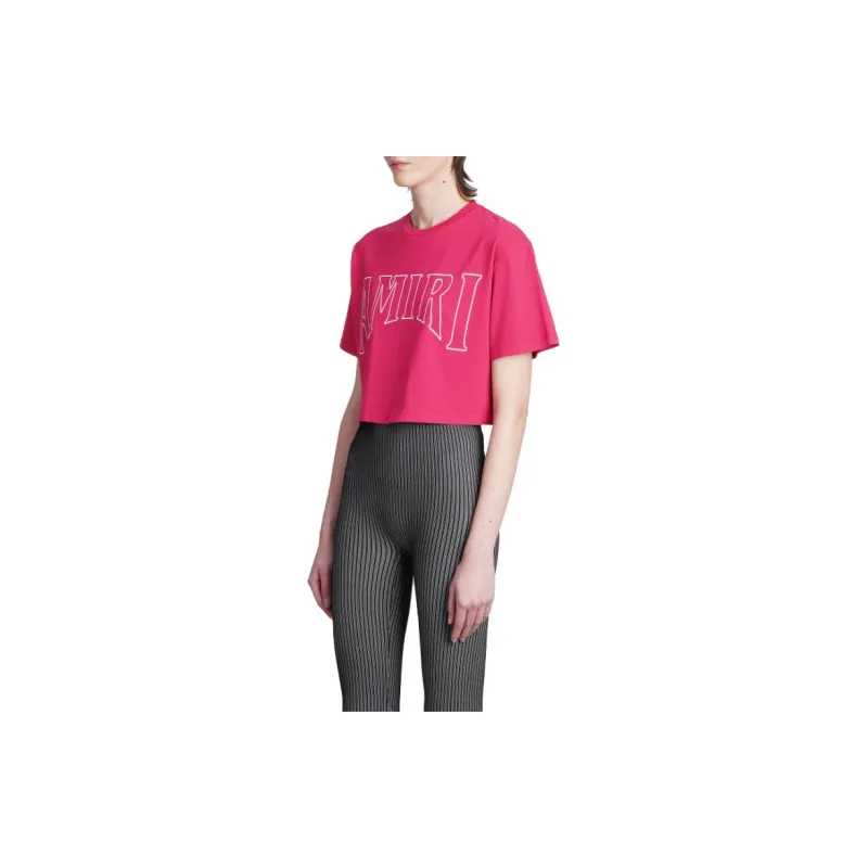 AMIRI Crop Tops Women's Purple Pink-3