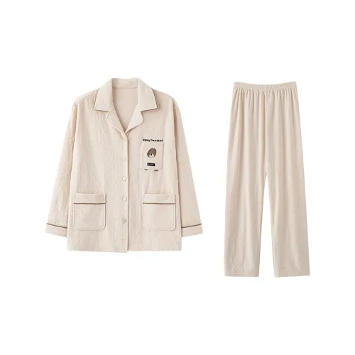 UAVAE Pajama Set Women's Apricot