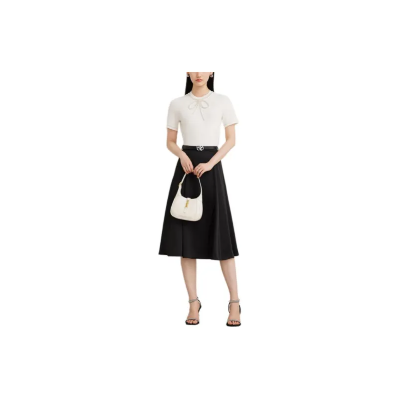 Goodland Casual Long Skirts Women's Black-1