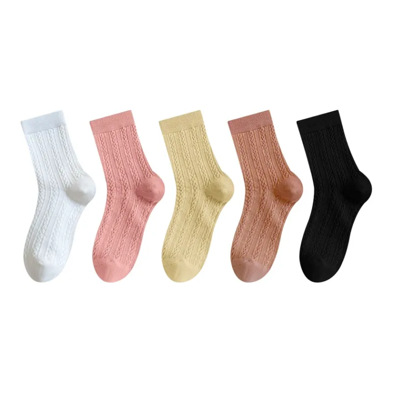 AOKANG Mid Calf Socks Women's Combo Set-18