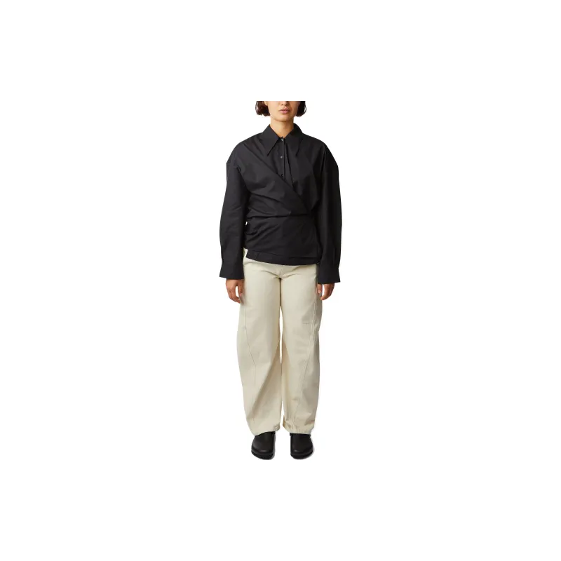 Lemaire Twisted Shirt Sp 'Midnight Turquoise'-1
