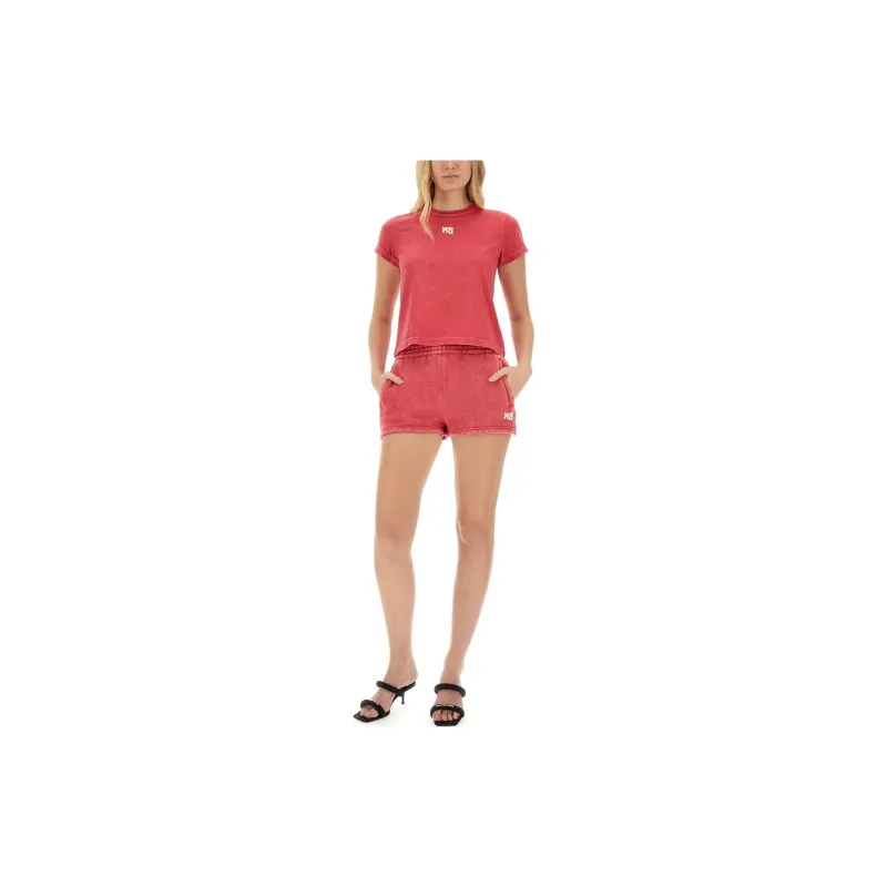 Alexander Wang Logo embroidered Track Shorts-3