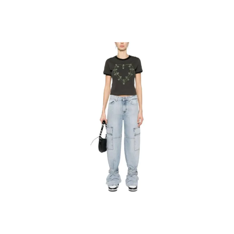 SEVEN FOR ALL MANKIND X Chiara Biasi Arctic Mid-rise Cargo Jeans-1