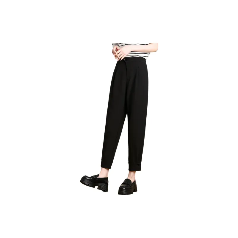 FENHONGMALI Casual Pants Women's Black-1