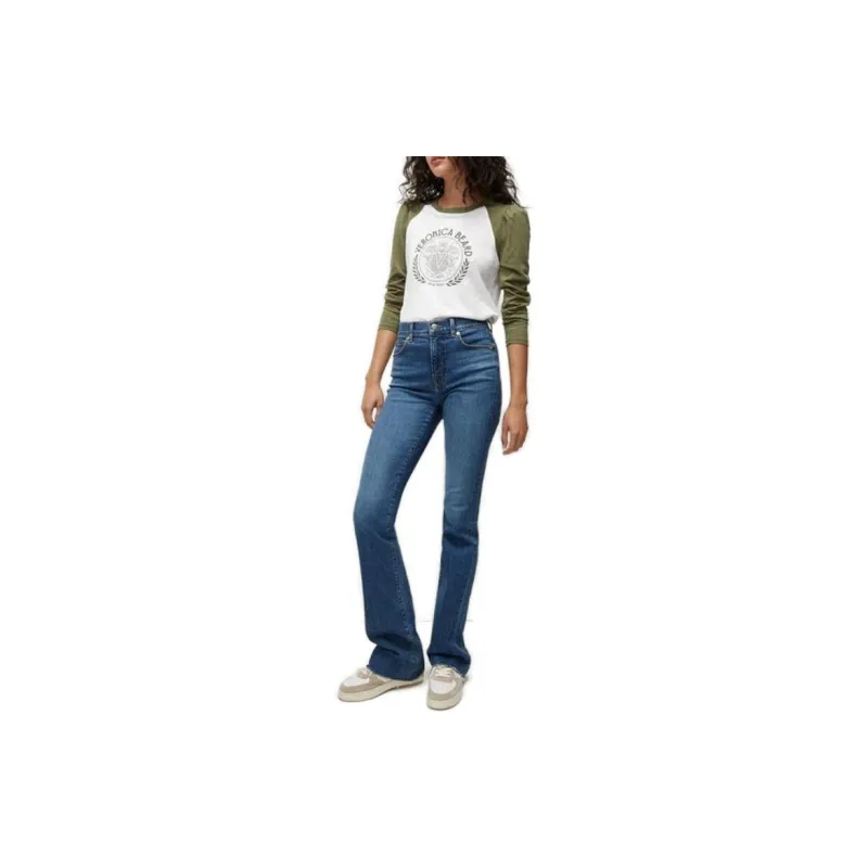 VERONICA BEARD Mason Logo Baseball Tee T-Shirt Women's White-2