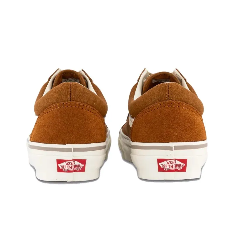 Vans Anti Slip Wear Resistant Low Top Skateboard Shoes Unisex Brown-4