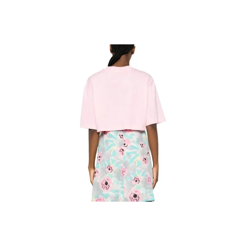 MARNI Logo Printed Cropped T Shirt-3