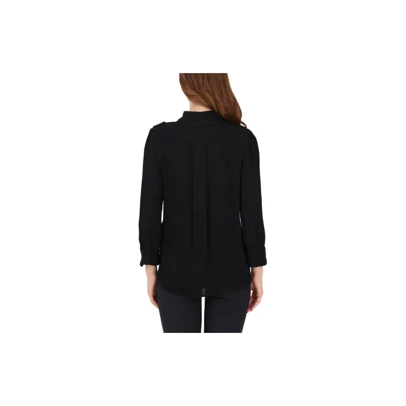 Elisabetta Franchi Long Sleeved Tied Neck Shirt-2