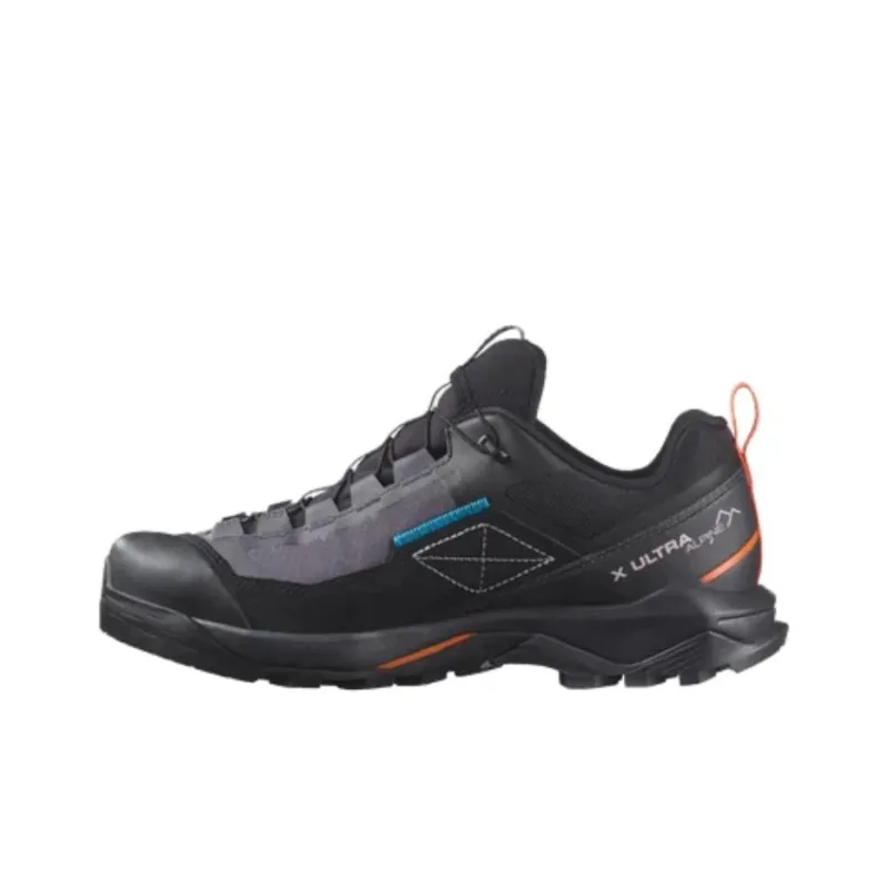 SALOMON Gore Te Anti Slip Wear Resistant Low Top Trekking Shoes Women's Black Orange-0