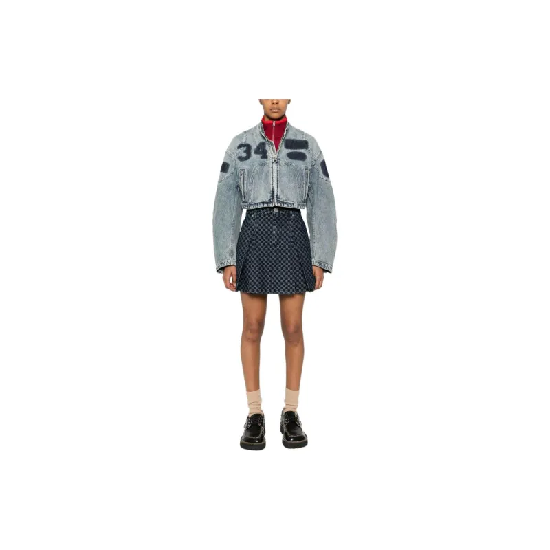 AMBUSH Denim Rider Jacket 'Black'-1