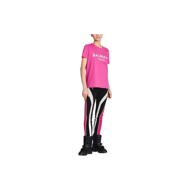 BALMAIN T-Shirts Women's Pink-3