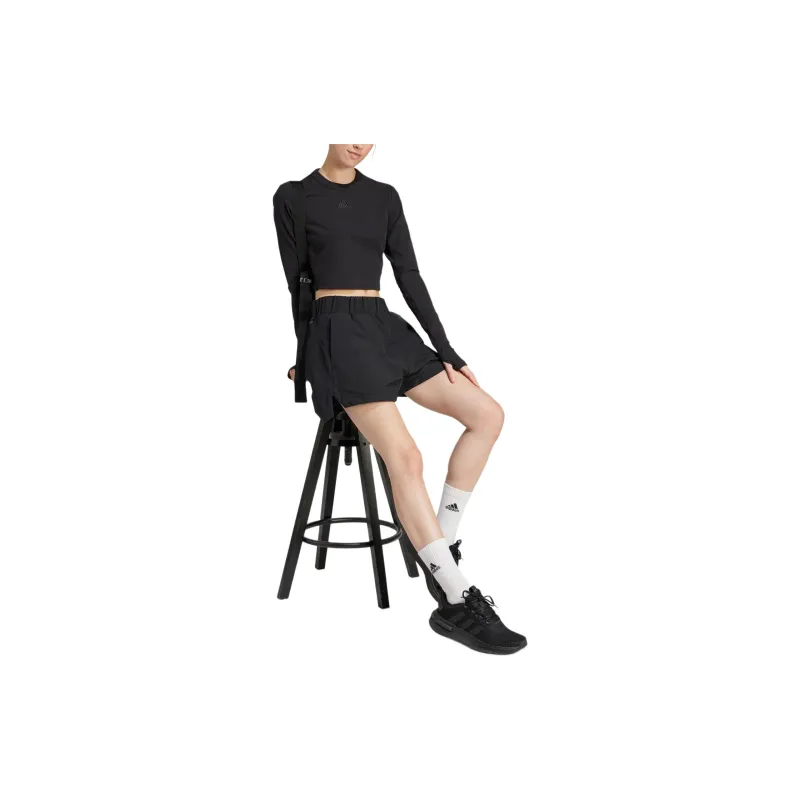 Adidas Women's Z.N.E. Woven Shorts Black-3