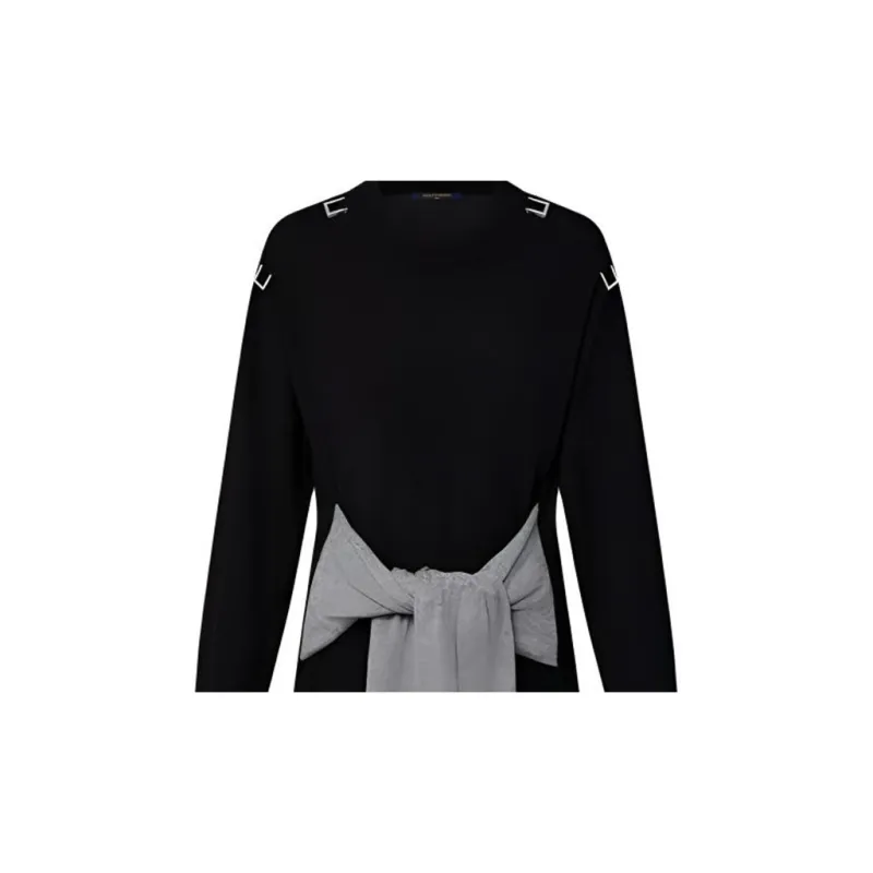 LOUIS VUITTON Sleeve Tie Knit Dress-3