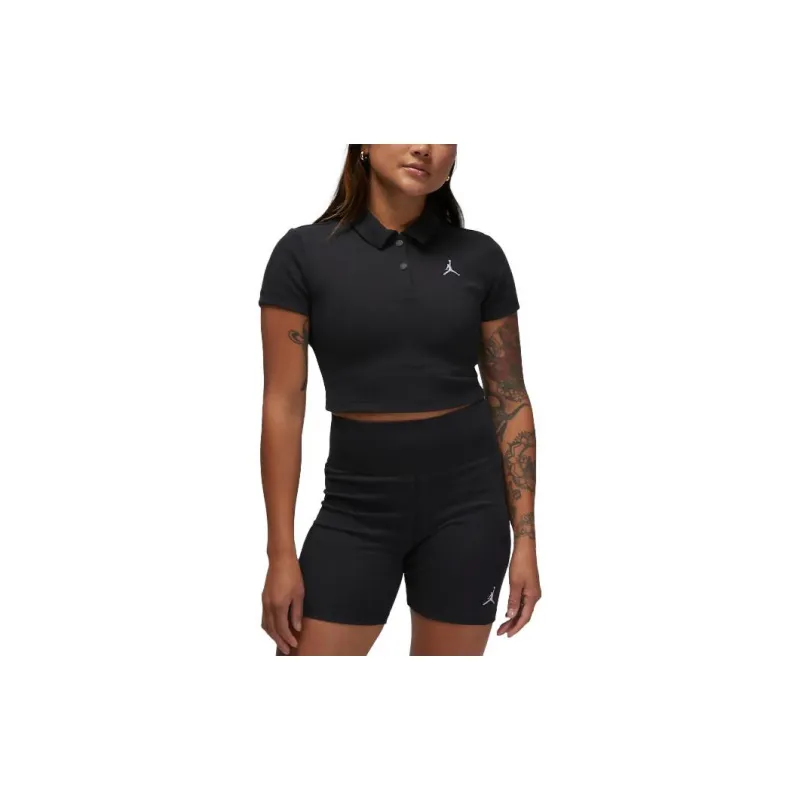 Jordan Crop Tops Women's Black-3