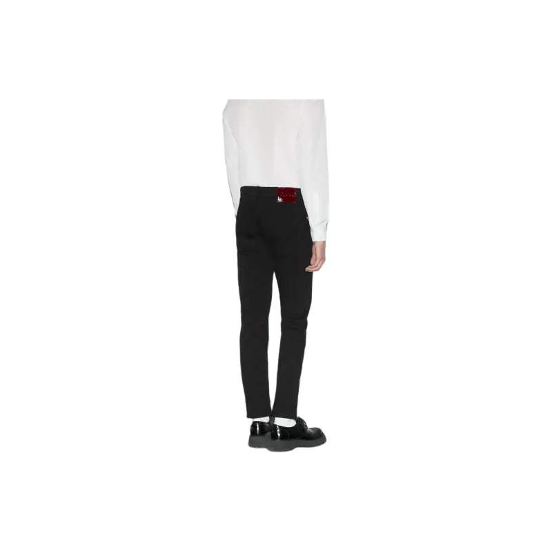 GUCCI Gg Denim Jacquard Pants-4