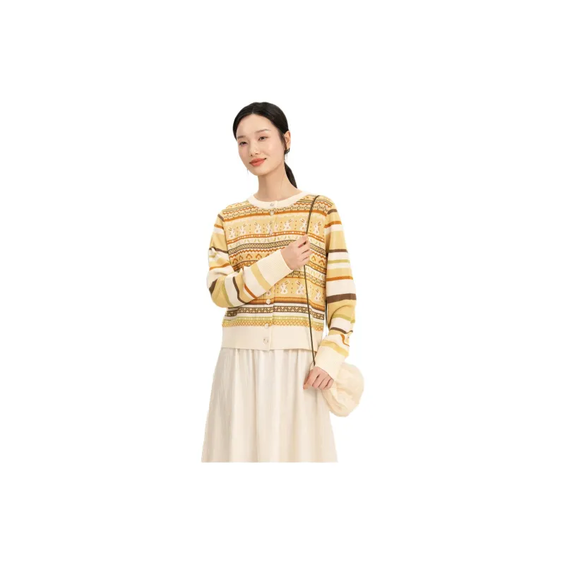 Fragment Sweater Women's Ginger Yellow-1