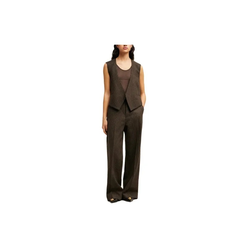 AMIPARIS Pinstripe Tailored Trousers-1