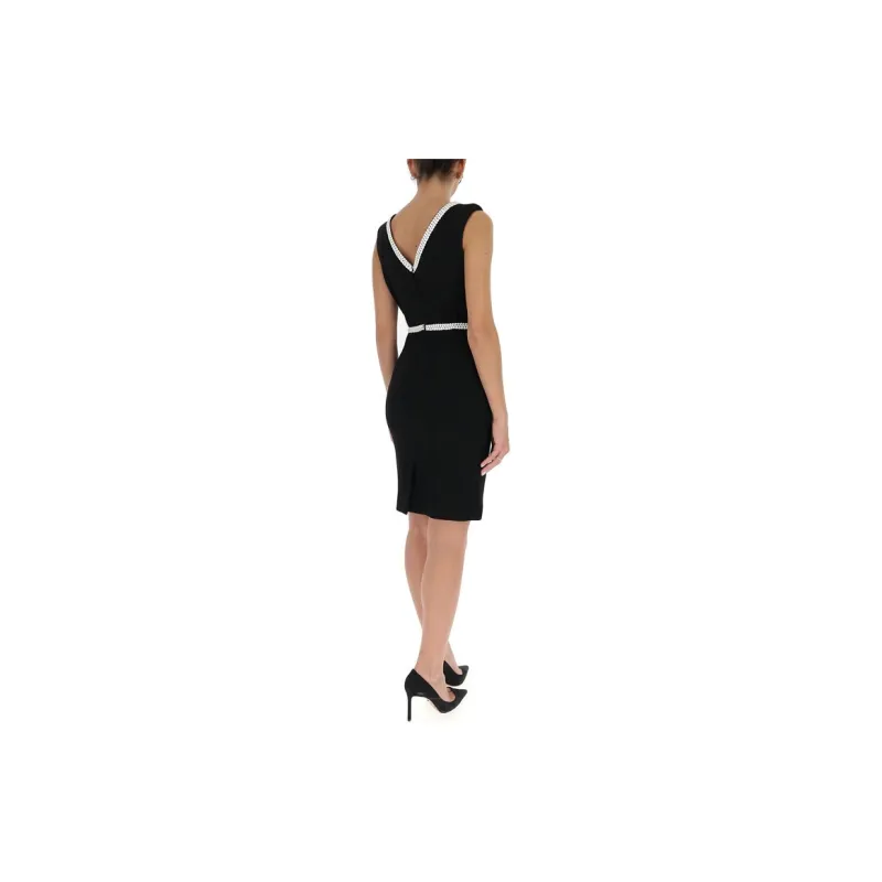 MOSCHINO Sleeveless Dresses Women's Black-2