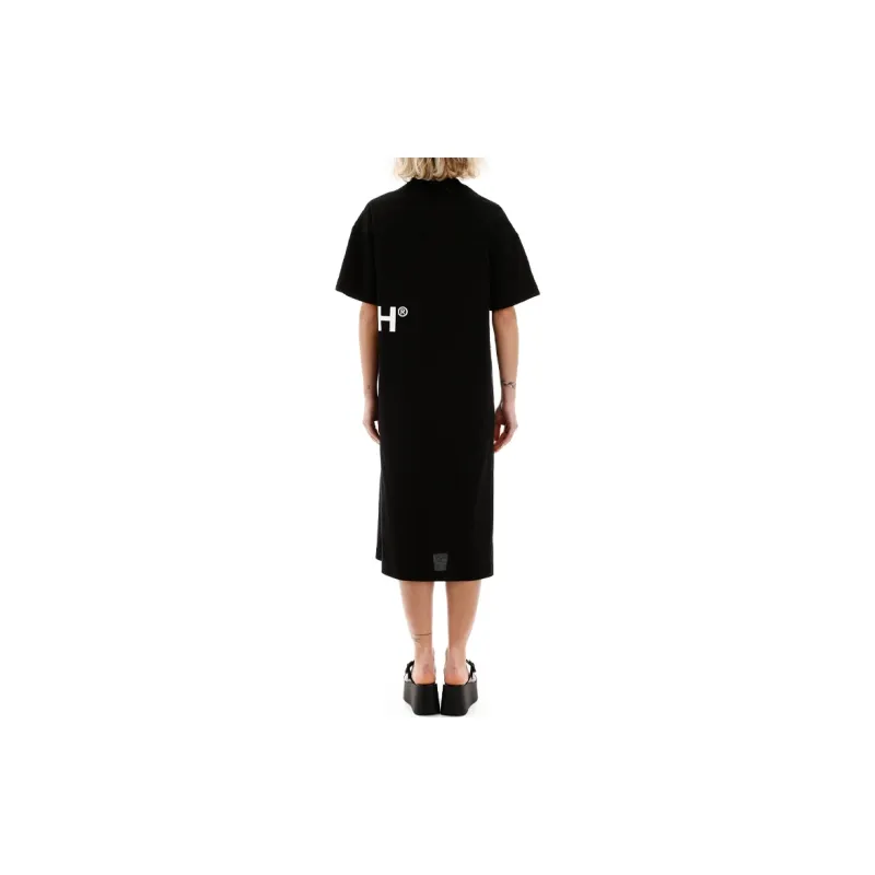 AMBUSH Midi Pocket T Shirt Dress 'Black'-4