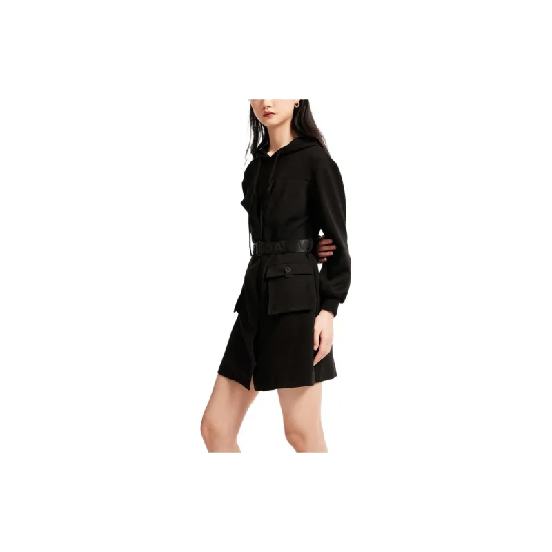 VERO MODA Long-Sleeved Dresses Women's Black-3