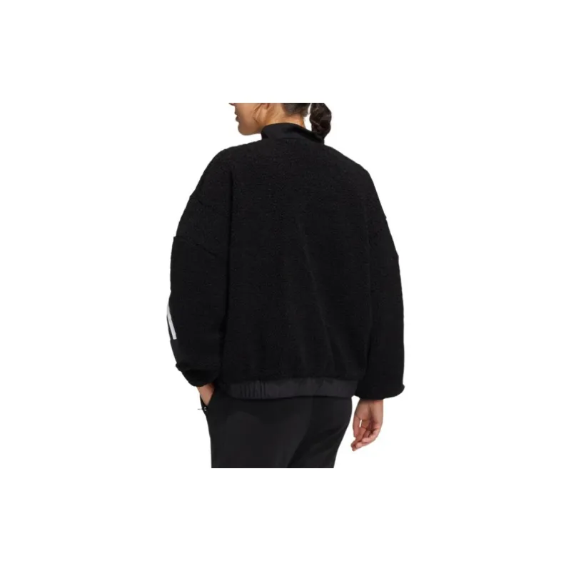 Adidas 3 Stripes Jacket Women's Black-3