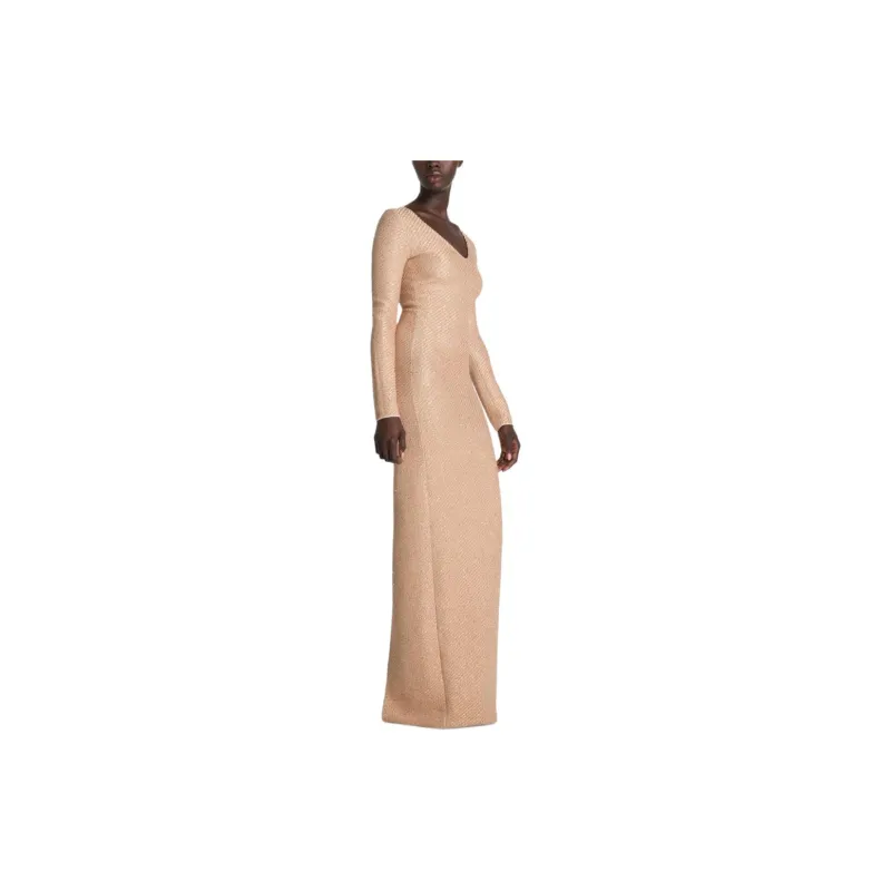 St. John Sequinned Striped Gown-3