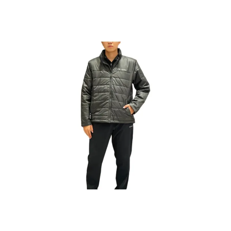 Columbia Hiking Skiing And Paragliding Water Resistant Windproof Wear Resistant Warm Windbreaker Jacket Men's Black-1
