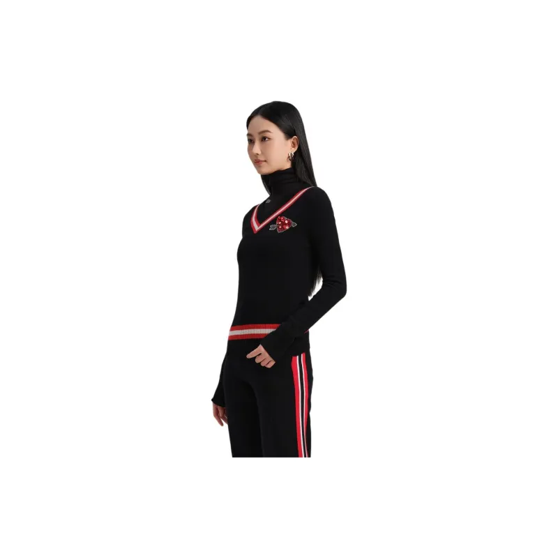 Blood Glitter Cashmere Sweater Women's Black-3