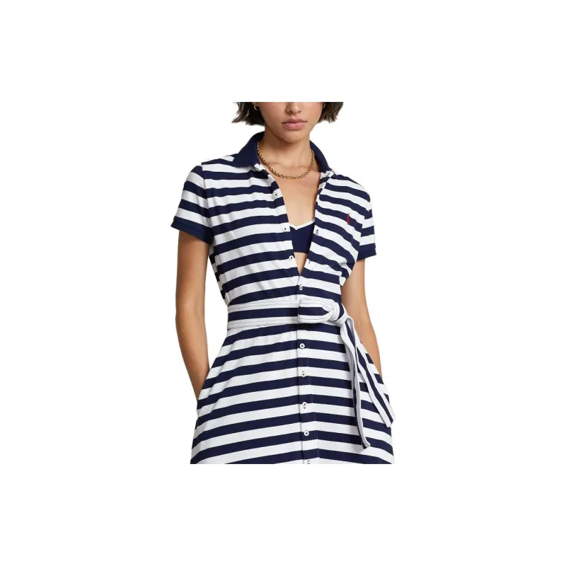 Polo Ralph Lauren Short Sleeved Dress Women's Multicolor-3