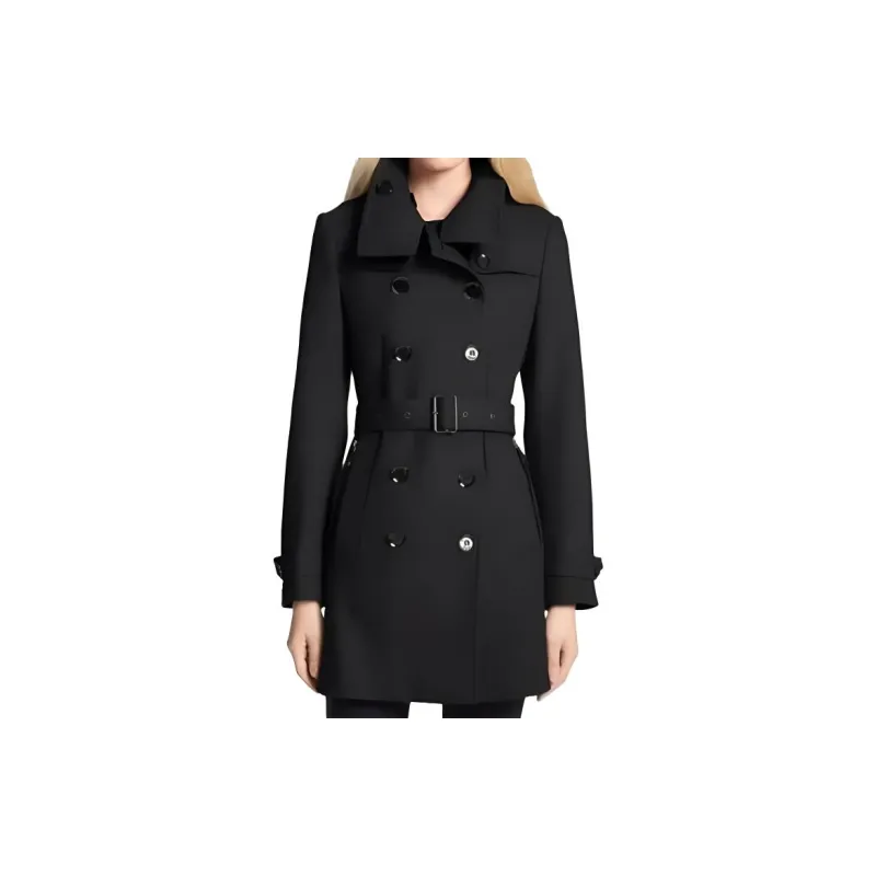 Burberry Trench Coat Women's Black-4