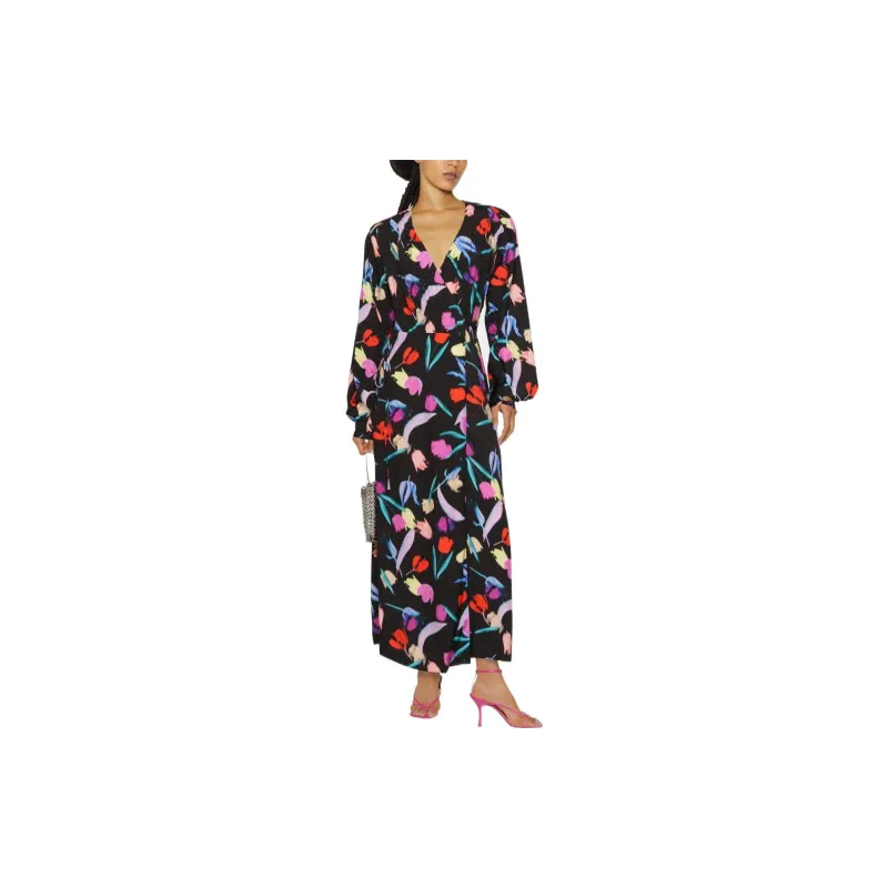Rotate Long-Sleeved Dresses Women's Black-1