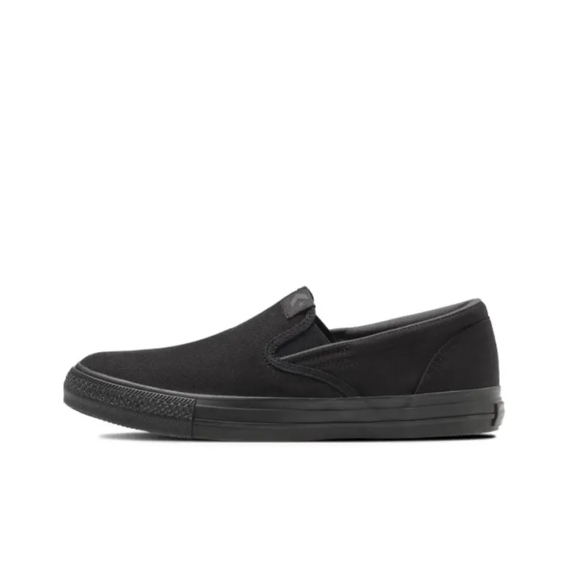 Converse Anti Slip Wear Resistant Low Top Canvas Shoes Women's Black-0