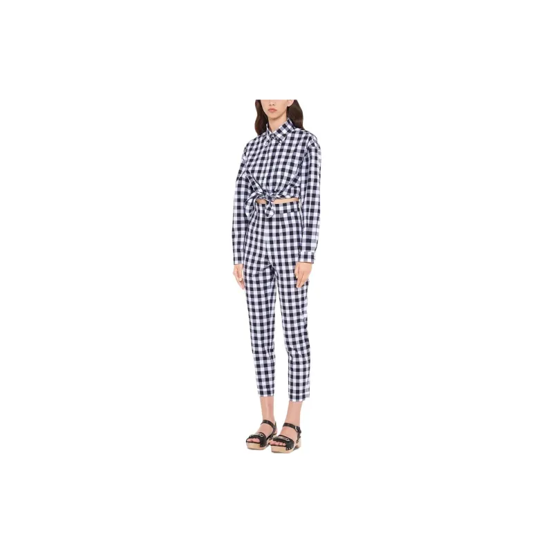 MIU MIU Casual Pants Women's Black/White-1