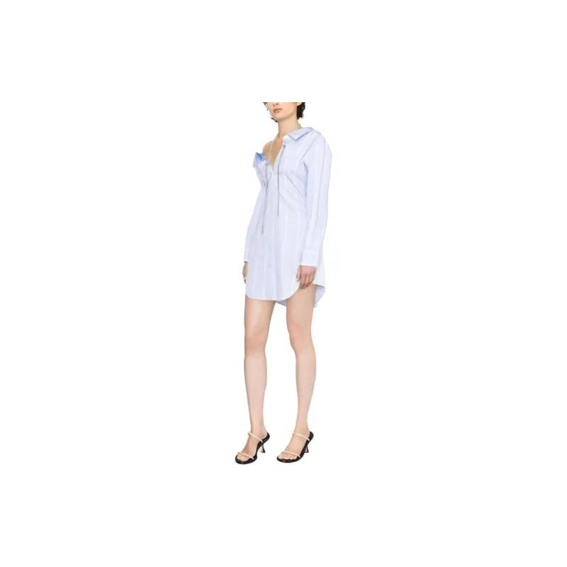Alexander Wang Off Shoulder Shirt Dress-3