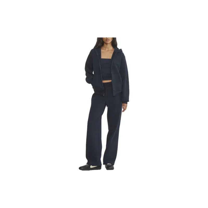 ARITZIA Sweatfleece Cozy Fleece Boyfriend Basi Wide Sweatpant Knitted Sports Pants Women's Admiral/Admiral Color-2