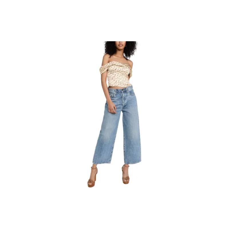 REFORMATION Drop Shoulder Sleeve T Shirt Women's Multicolor-1