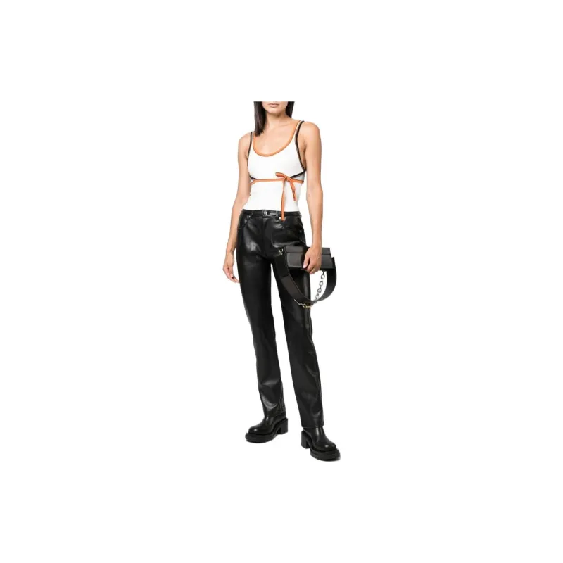 DIESEL Knitted Sports Pants Women's Black-1